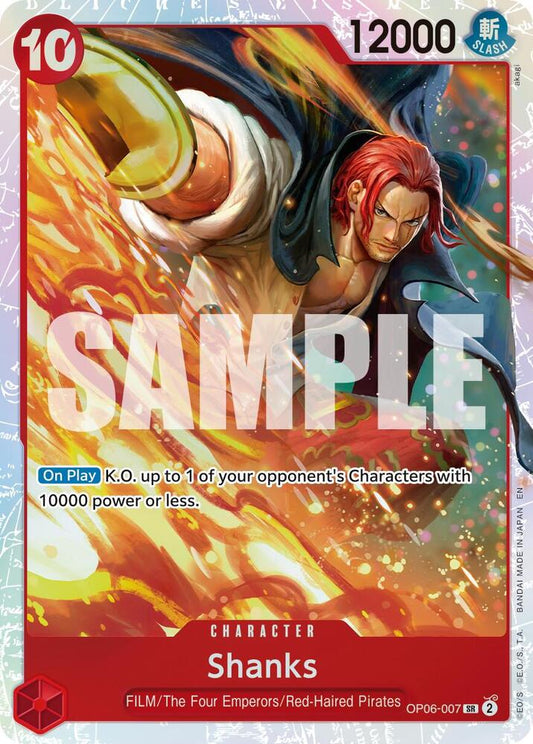Shanks (Reprint) OP06-007 Premium Booster -The Best- Vol. 2