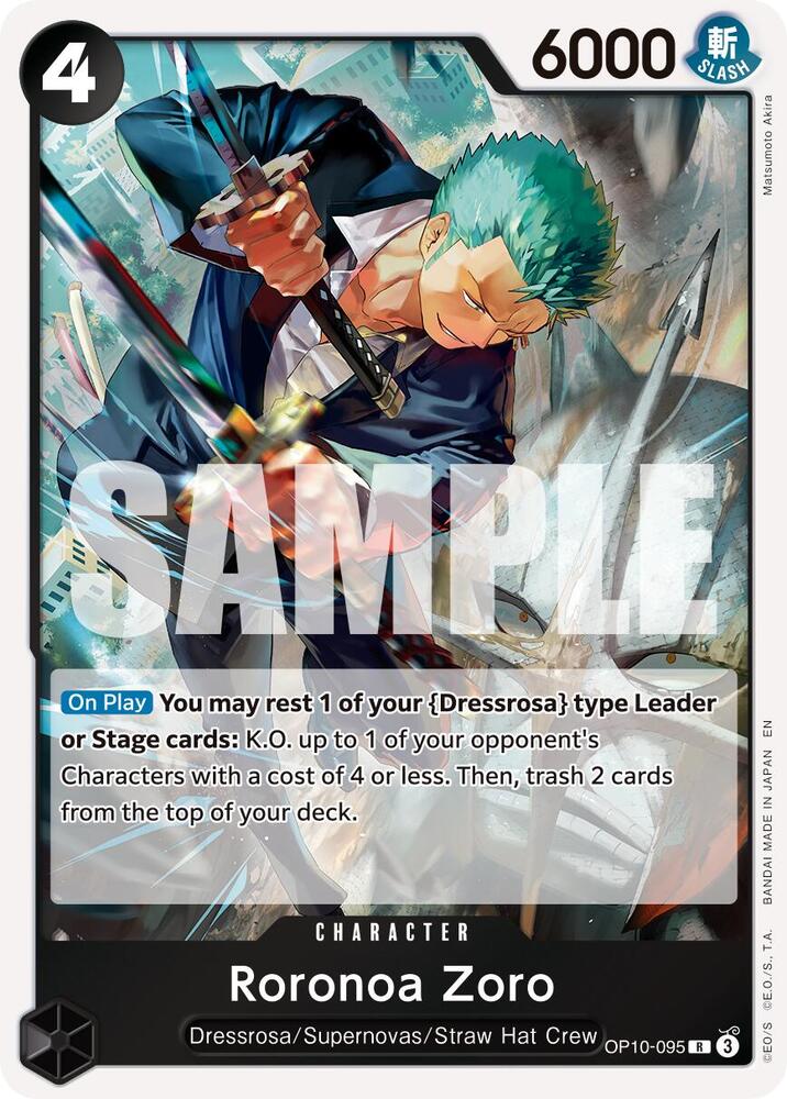 Roronoa Zoro (Reprint) OP10-095 Premium Booster -The Best- Vol. 2