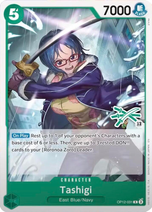 Tashigi (Zoro Deck) OP12-031 Rare Learn Together Deck Set