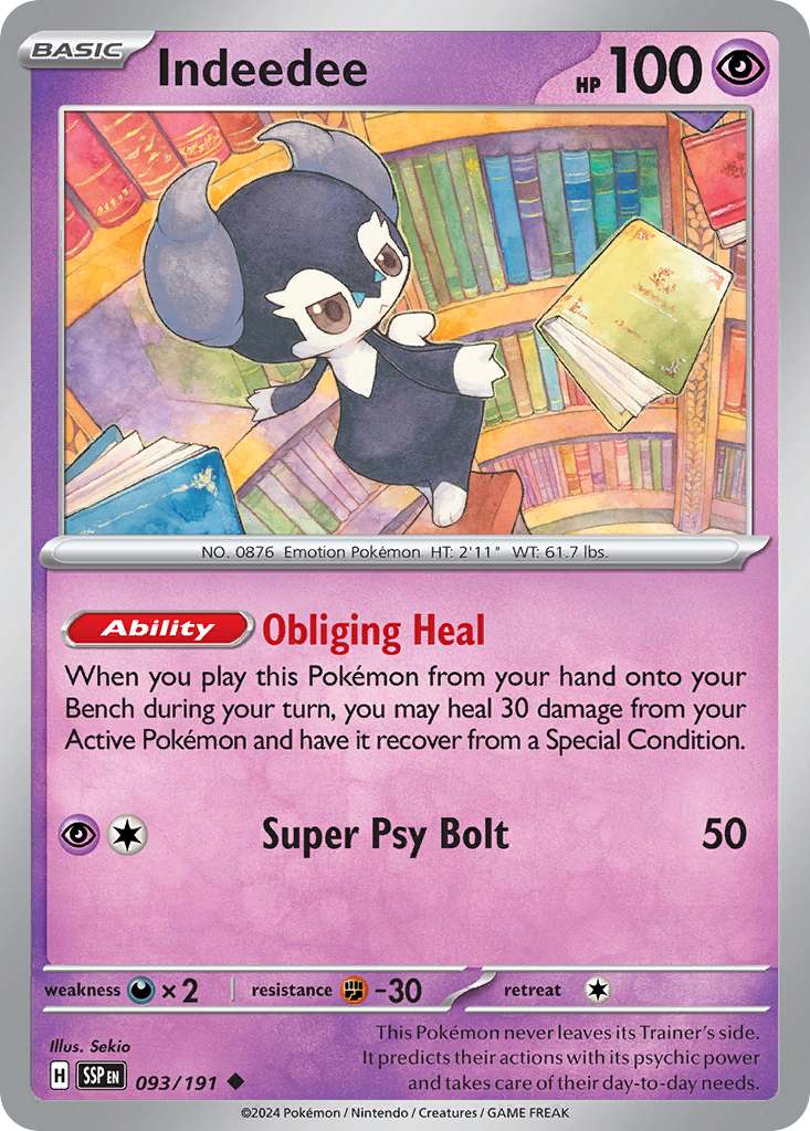 Indeedee 093/191 Uncommon Surging Sparks