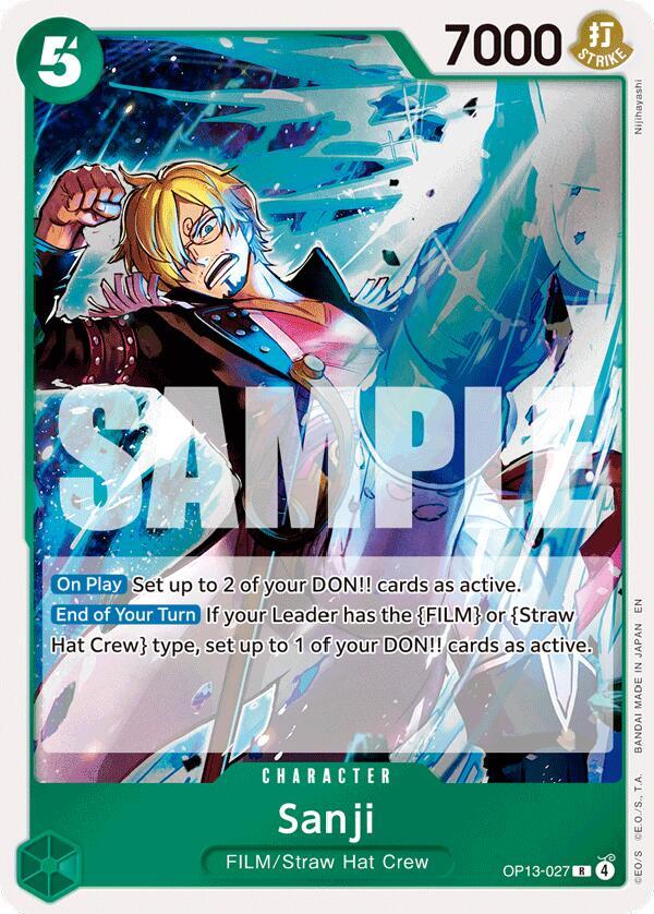 Sanji OP13-027 Rare Carrying On His Will