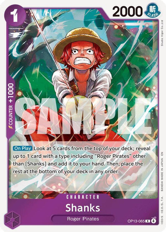 Shanks (065) OP13-065 Rare Carrying On His Will