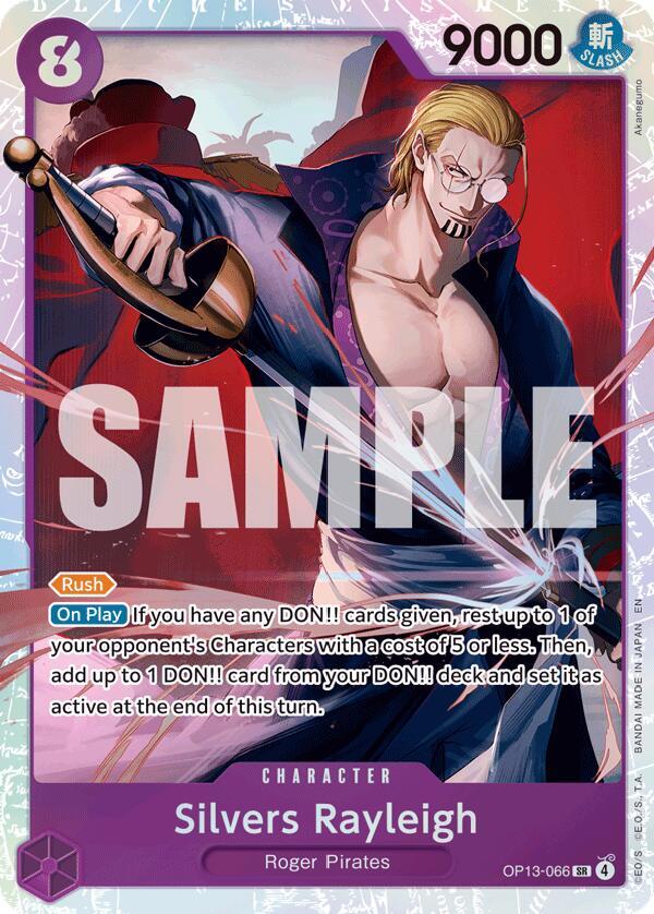 Silvers Rayleigh OP13-066 Super Rare Carrying On His Will