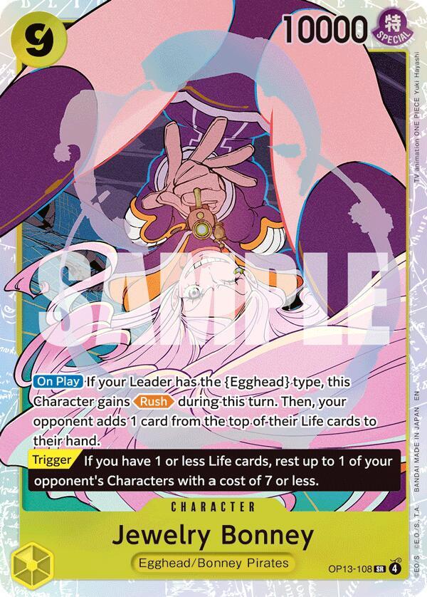 Jewelry Bonney (108) OP13-108 Super Rare Carrying On His Will