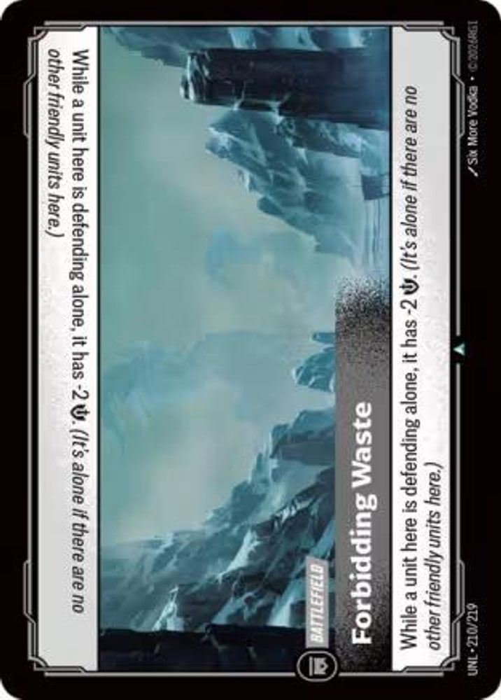 Forbidding Waste 210/219 Uncommon Unleashed