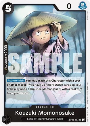 Kouzuki Momonosuke (084) OP16-084 Uncommon The Time of Battle
