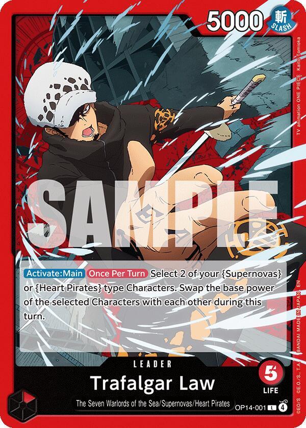 Trafalgar Law OP14-001 Leader The Azure Sea's Seven