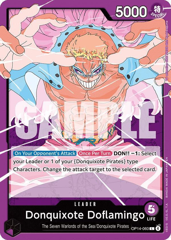 Donquixhote Doflamingo OP14-060 Leader The Azure Sea's Seven