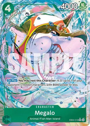 Megalo (Alternate Art) EB04-018 Rare The Azure Sea's Seven