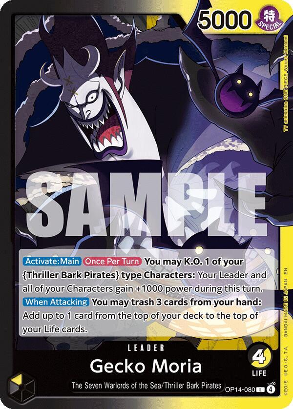 Gecko Moria OP14-080 Leader The Azure Sea's Seven