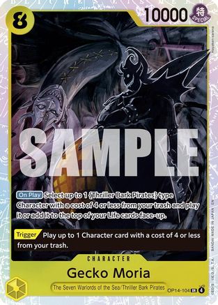 Gecko Moria OP14-104 Super Rare The Azure Sea's Seven