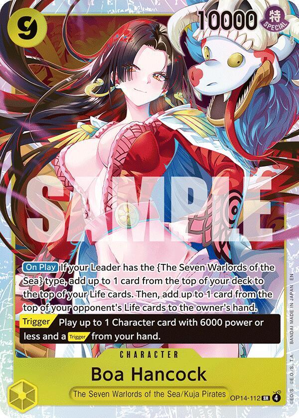 Boa Hancock OP14-112 Super Rare The Azure Sea's Seven