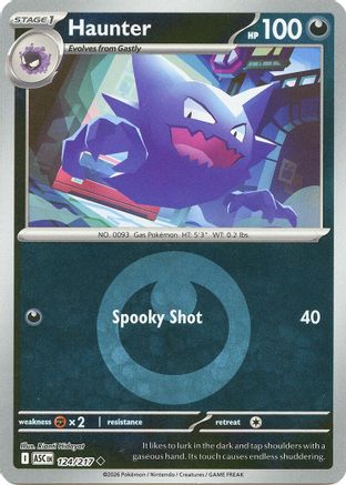 Haunter (Energy Symbol Pattern) 124/217 Ascended Heroes Reverse Holo