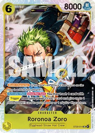 Roronoa Zoro ST29-014 Super Rare Starter Deck 29: Egghead