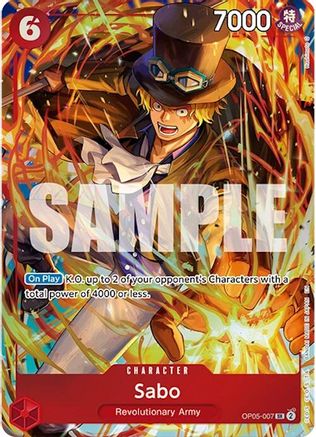 Sabo (Illustration Box Vol.5) OP05-007 Promotion Cards