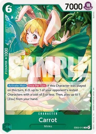 Carrot EB03-013 Rare Extra Booster: Heroines Edition
