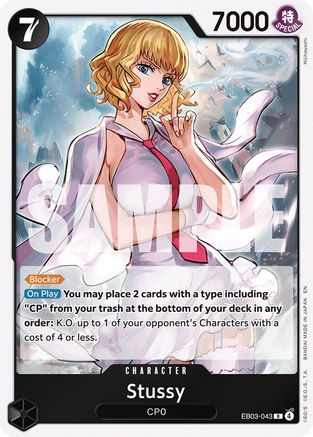Stussy EB03-043 Rare Extra Booster: Heroines Edition