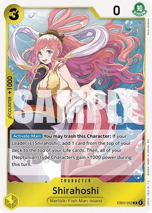 Shirahoshi EB03-052 Rare Extra Booster: Heroines Edition