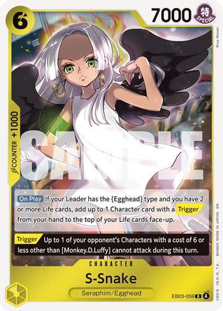 S-Snake EB03-059 Rare Extra Booster: Heroines Edition