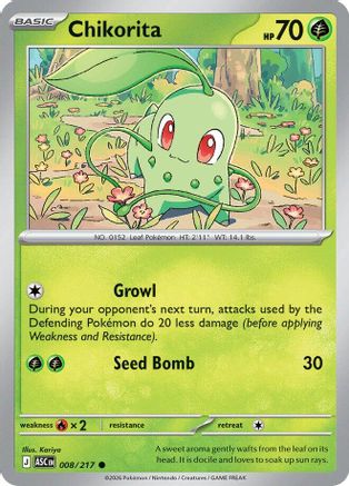 Chikorita 008/217 Common Ascended Heroes
