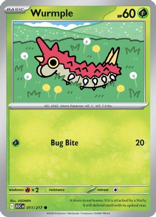Wurmple 011/217 Common Ascended Heroes