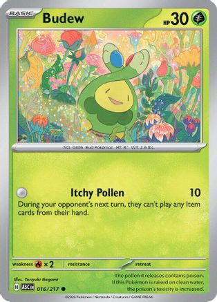 Budew 016/217 Common Ascended Heroes