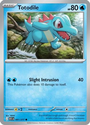 Totodile 041/217 Common Ascended Heroes