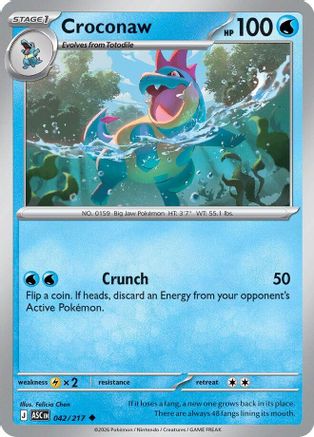 Croconaw 042/217 Uncommon Ascended Heroes
