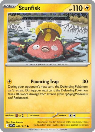 Stunfisk 062/217 Common Ascended Heroes