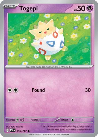 Togepi 080/217 Common Ascended Heroes