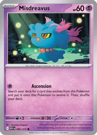 Misdreavus 085/217 Common Ascended Heroes