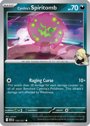 Cynthia's Spiritomb 133/217 Uncommon Ascended Heroes