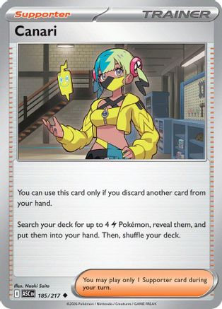 Canari 185/217 Uncommon Ascended Heroes