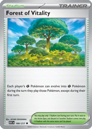 Forest of Vitality 188/217 Uncommon Ascended Heroes