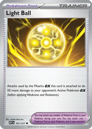 Light Ball 191/217 Uncommon Ascended Heroes