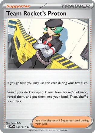 Team Rocket's Proton 208/217 Uncommon Ascended Heroes