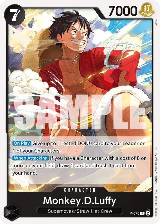 Monkey.D.Luffy (Pirate Foil) P-075 Premium Booster -The Best- Vol. 2 Foil