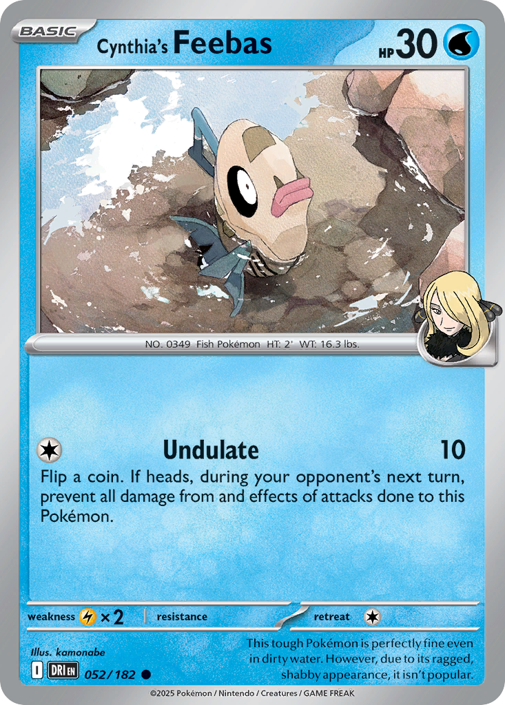 Cynthia's Feebas 052/182 Common Destined Rivals