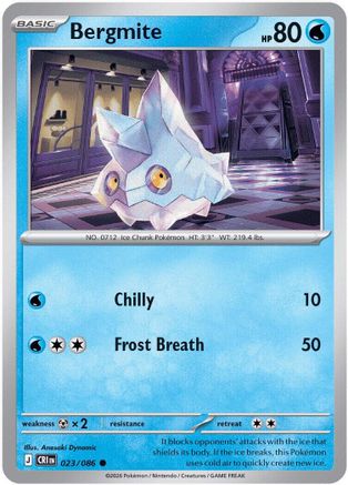 Bergmite 023/086 Common Chaos Rising Reverse Holo