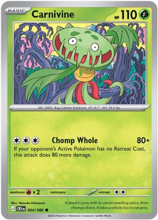 Carnivine 004/086 Common Chaos Rising Reverse Holo