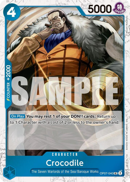 Crocodile (Pirate Foil) OP07-040 Premium Booster -The Best- Vol. 2 Foil