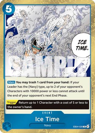 Ice Time EB04-028 Rare The Azure Sea's Seven Foil