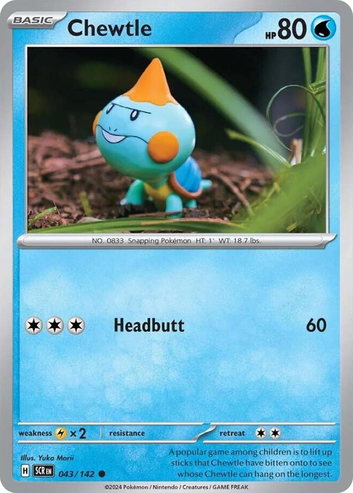 Chewtle 43/142 Common Stellar Crown