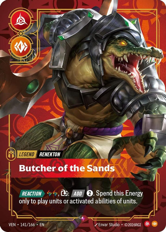 Renekton - Butcher of the Sands 141/166 Rare Vendetta Foil