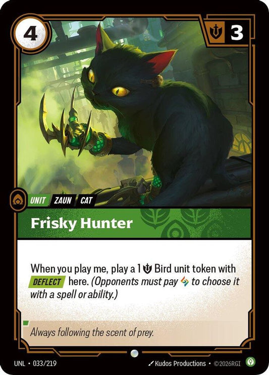 Frisky Hunter 033/219 Common Unleashed Foil
