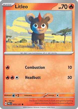 Litleo 015/131 Common Prismatic Evolutions Reverse Holo