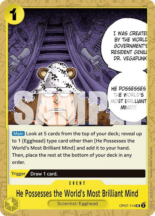 He Possesses the World's Most Brilliant Mind OP07-114