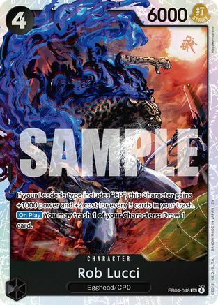 Rob Lucci EB04-048 Super Rare Adventure on Kami's Island