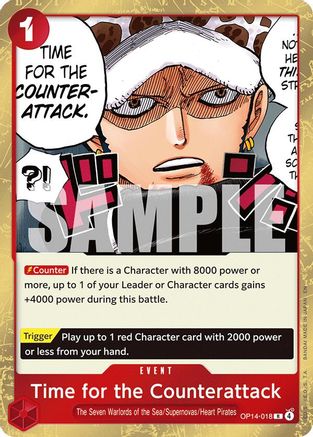 Time for the Counterattack OP14-018 Rare The Azure Sea's Seven Foil