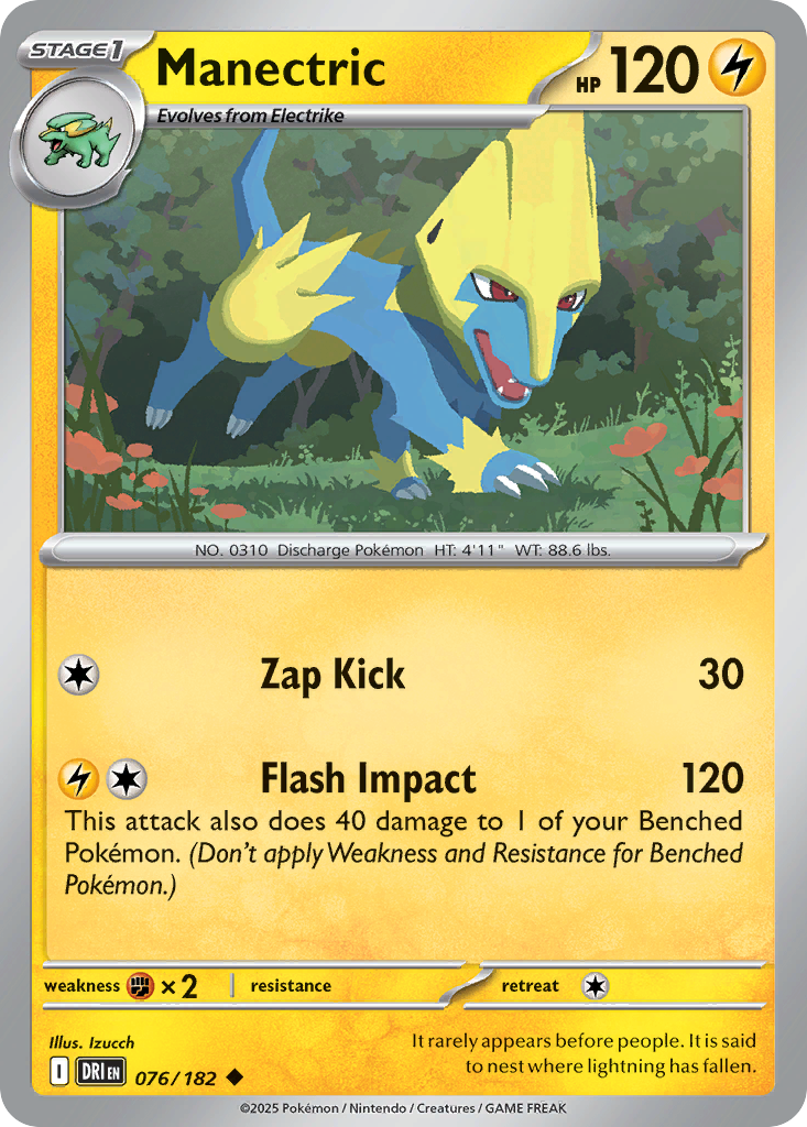 Manectric 076/182 Uncommon Destined Rivals